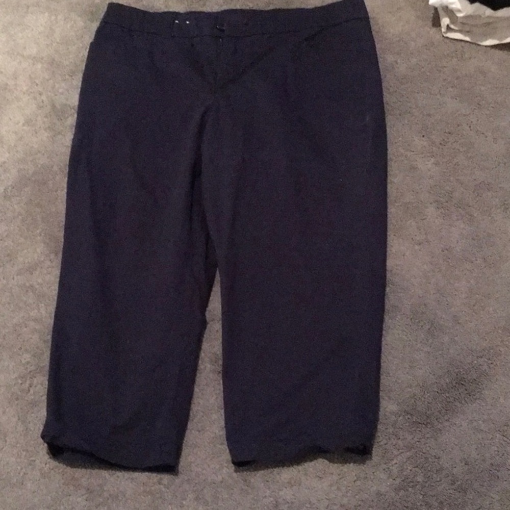 Dark blue capris